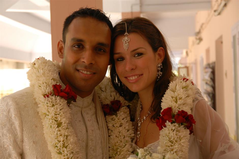 Rupesh with his wife Alexandra